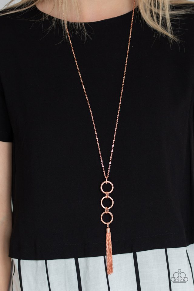 Paparazzi shiny copper deals necklace