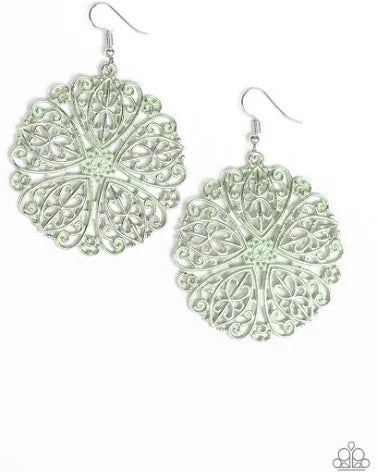 Paparazzi Ocean Paradise - Green Earrings