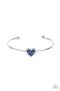 Paparazzi Heart of Ice Blue Bracelet