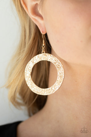 Paparazzi PRIMAL Meridian Gold Earrings