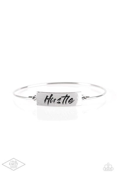 Paparazzi Hustle Hard - Silver Bracelet