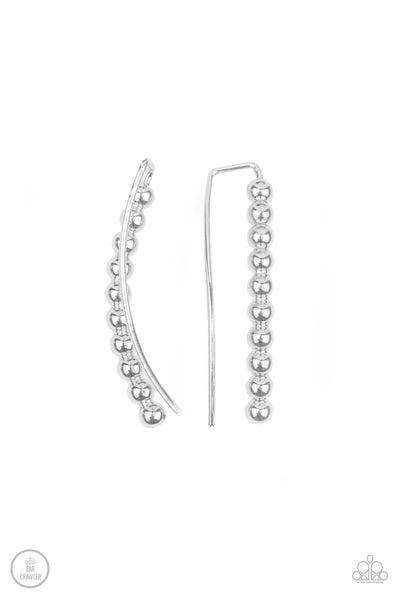 Paparazzi Climb On - Silver Earrings