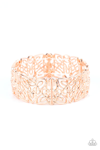 Paparazzi Namaste Gardens Shiny Copper Bracelet