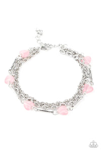 Paparazzi To Love and Adore Pink Bracelet