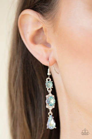 Paparazzi Outstanding Opulence - Blue Earrings