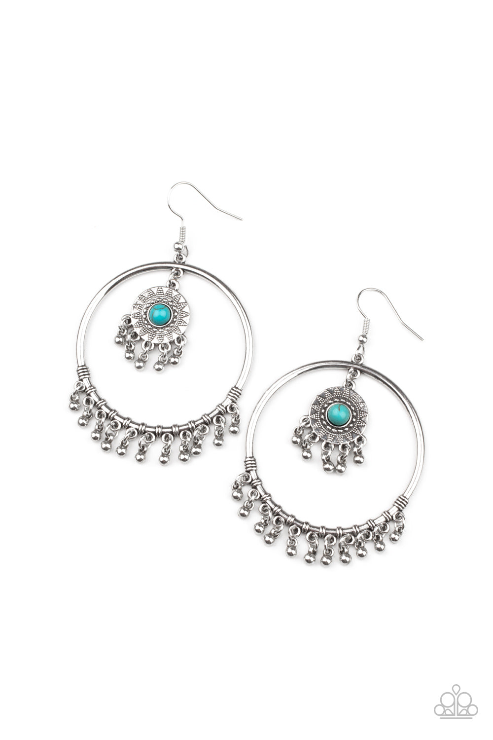 Paparazzi Sunny Equinox - Turquoise Earrings