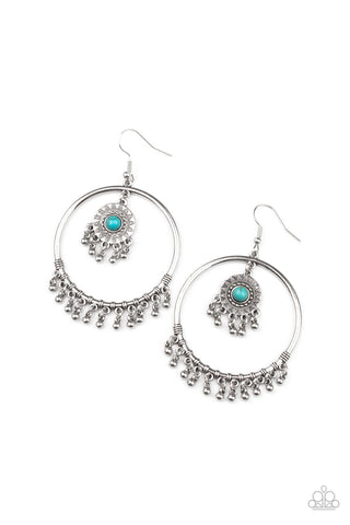 Paparazzi Sunny Equinox - Turquoise Earrings