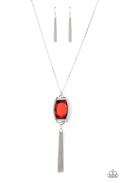 Paparazzi Timeless Talisman - Red Necklace