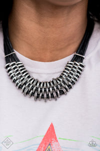 Paparazzi Lock, Stock, and SPARKLE - Black Necklace