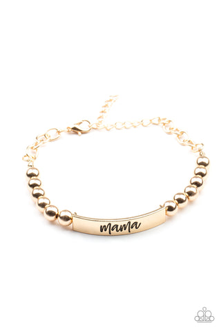 Paparazzi Mom Squad - Gold Bracelet