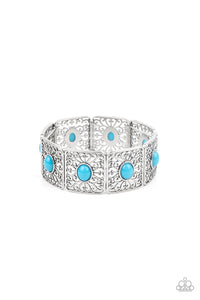 Paparazzi Cakewalk Dancing - Blue Bracelet