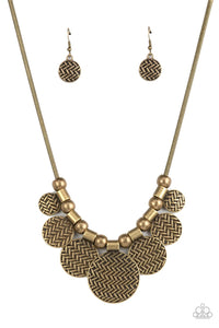 Paparazzi Indigenously Urban - Brass Necklace