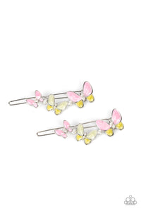 Paparazzi Bushels of Butterflies Pink Hair Clips