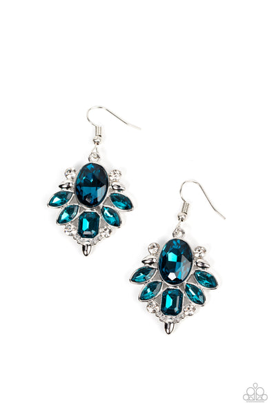 Paparazzi Glitzy Go-Getter - Blue Earrings