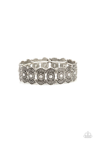 Paparazzi Rapturous Romance - White Bracelet