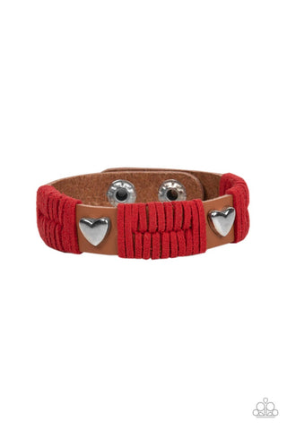 Paparazzi Lusting for Wanderlust - Red Bracelet