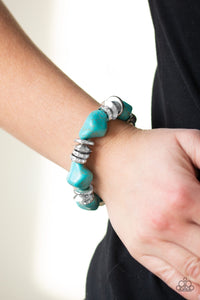 Paparazzi Stone Age Stunner - Turquoise Bracelet