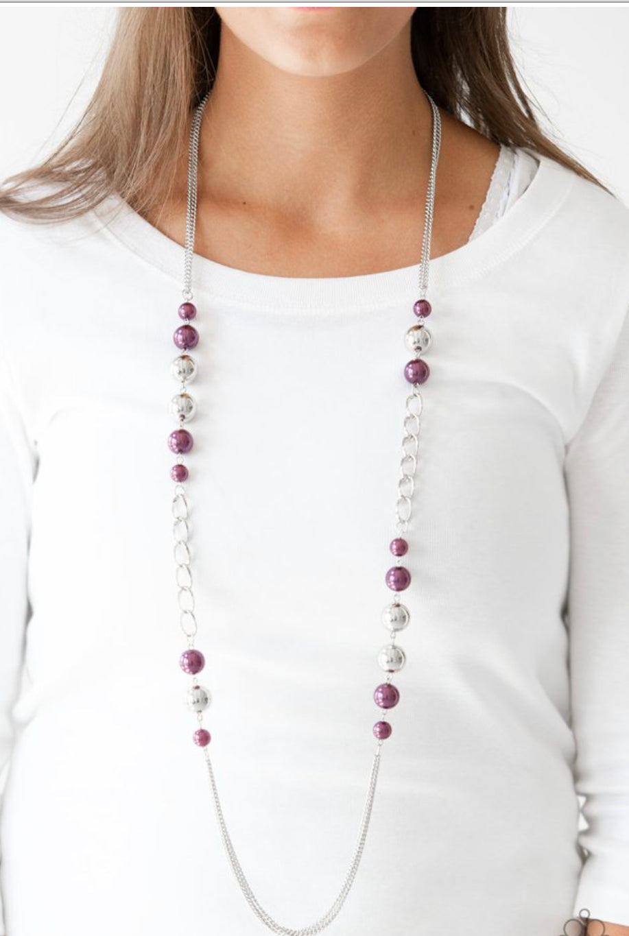 Paparazzi Uptown Talker - Purple Necklace