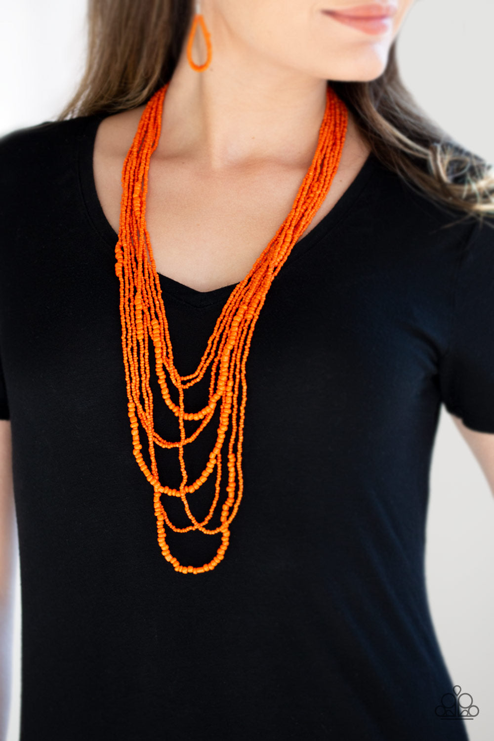 Paparazzi Totally Tonga - Orange Necklace