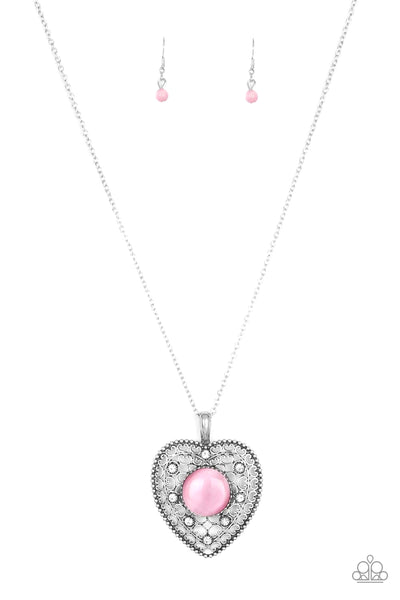 Paparazzi One Heart Pink Necklace