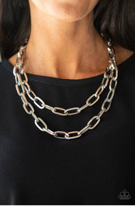 Paparazzi Make A CHAINge - Silver Necklace