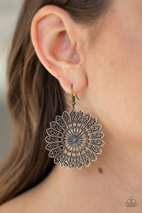 Paparazzi Globetrotting Guru - Brass Earrings