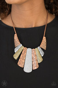 Paparazzi Untamed Copper Blockbuster Necklace