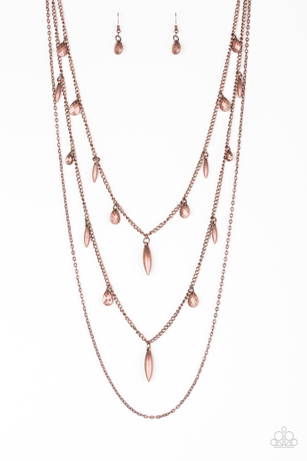 Paparazzi Bravo Bravado - Copper Necklace