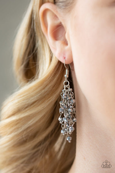 Paparazzi A Taste Of Twilight - Silver Earrings