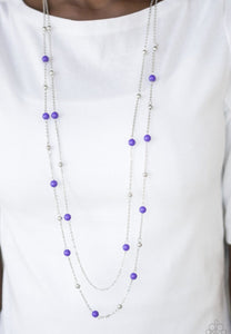 Paparazzi Beach Party Pageant - Purple Necklace