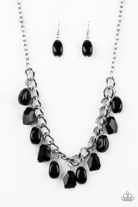 Paparazzi Take The COLOR Wheel! - Black Necklace