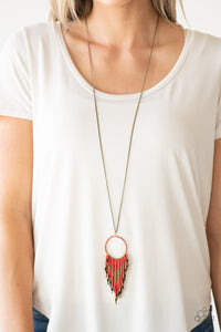 Paparazzi Badlands Beauty - Red Necklace