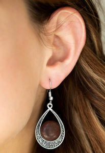 Paparazzi Richly Rio Rancho - Brown Earrings