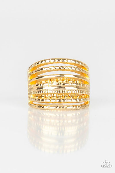 Paparazzi Basic Maverick Gold Ring