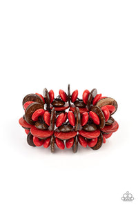 Paparazzi Caribbean Canopy Red Bracelet