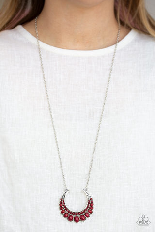 Paparazzi Count to ZEN Red Necklace