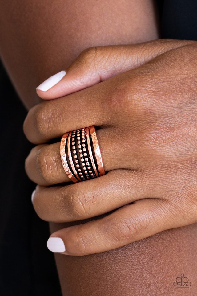 Paparazzi Trailblazin Trails Copper Ring